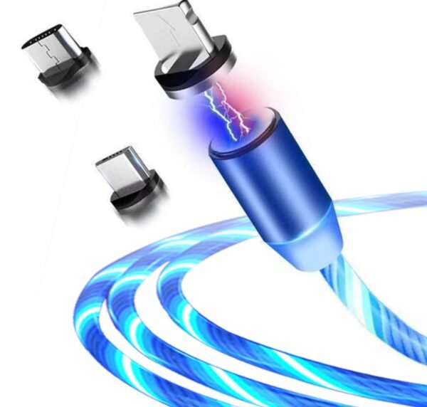 Flowing Light Magnetic Streamer Data Line Cable – iPhone & Android Compatible - Image 6