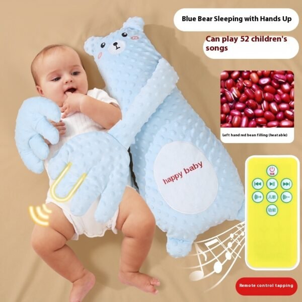 Infant Exhaust Pillow Hand Remote Controlled Soothing For Baby Sleep Cartoon Plush Toddler Comforting Hand - Image 10