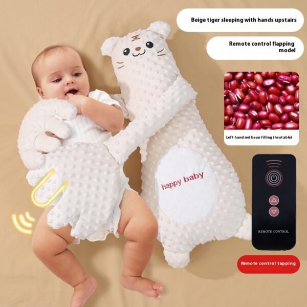 Infant Exhaust Pillow Hand Remote Controlled Soothing For Baby Sleep Cartoon Plush Toddler Comforting Hand - Image 6