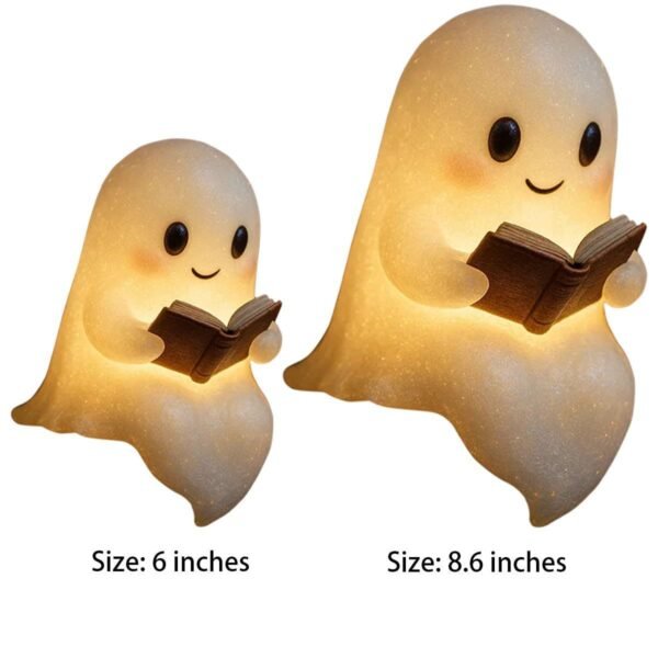 Cute LED Ghost Night Light Children's Nightlight Gift Bedside Sleep Lamp Halloween Decorations Lovely Ghost Lamp Warm Light - Image 4