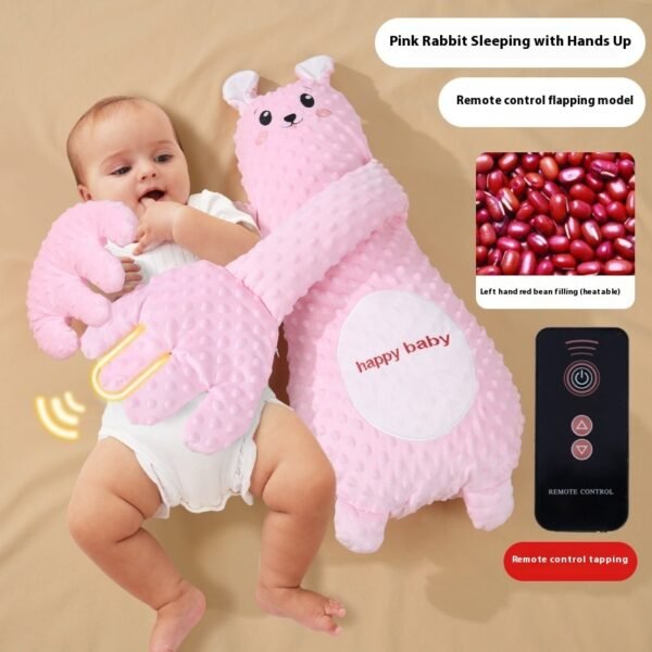 Infant Exhaust Pillow Hand Remote Controlled Soothing For Baby Sleep Cartoon Plush Toddler Comforting Hand - Image 8